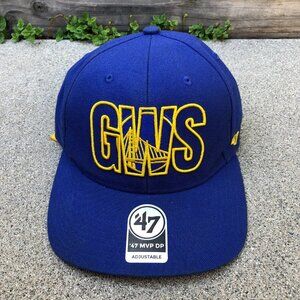 '47 FORTY SEVEN Golden State Warriors Hat Men's Baseball Cap NBA Blue Adjustable